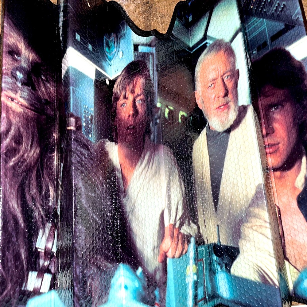 STAR WARS Car Sun Shade 27 x 56 Double Sided Reflector FRONT WINDSHIELD COVER